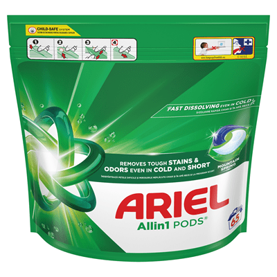Ariel Pods All in One Mountain Spring 65 Capsule pentru Spălat Rufe - Delvio Retail