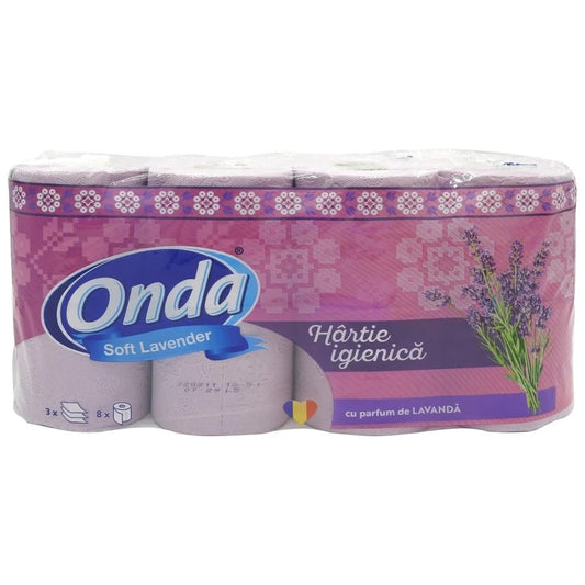 Onda Hartie Igienica 8 Buc 3 Straturi Lavanda - Delvio Retail