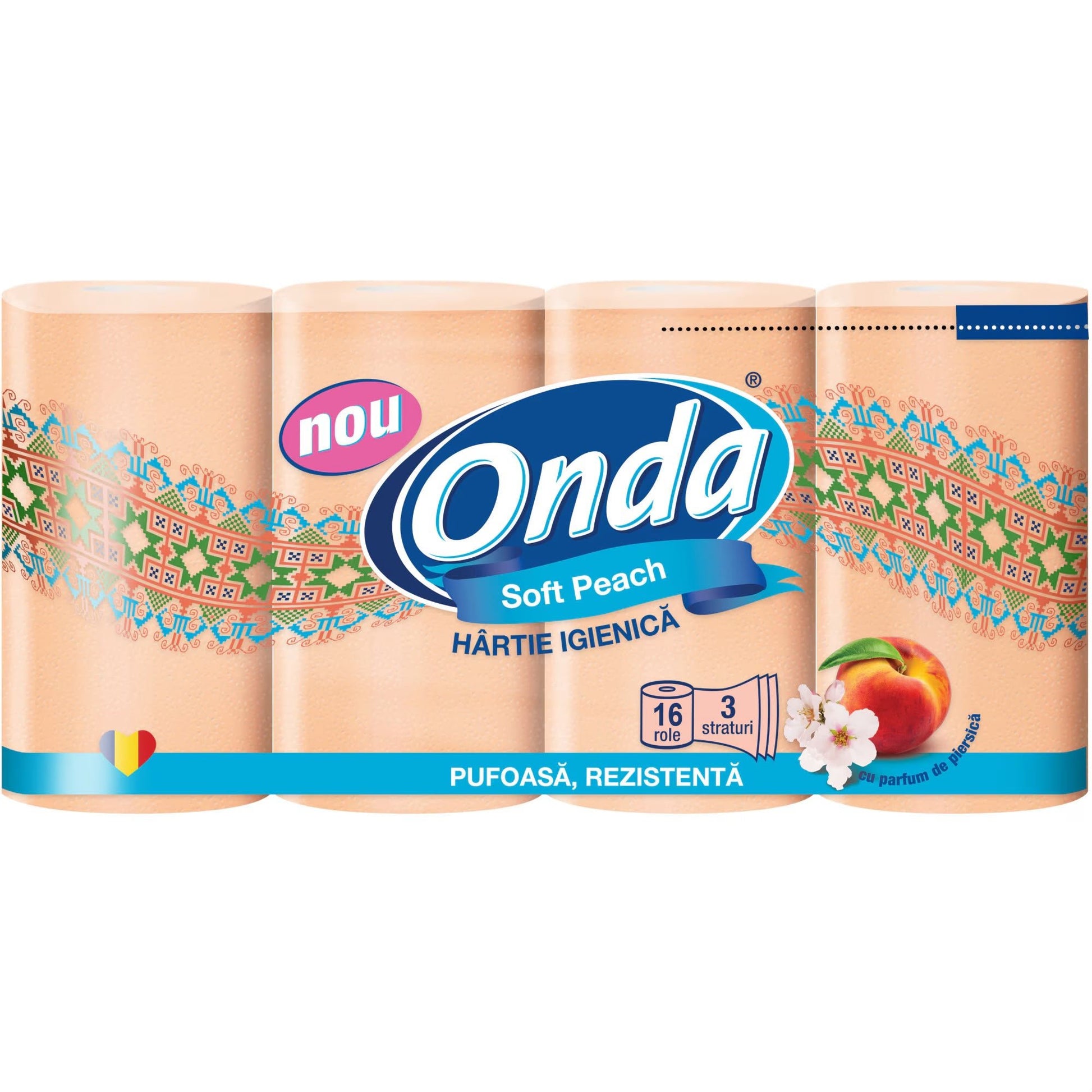 Onda Hartie Igienica Piersica 3 straturi 16 buc - Delvio Retail