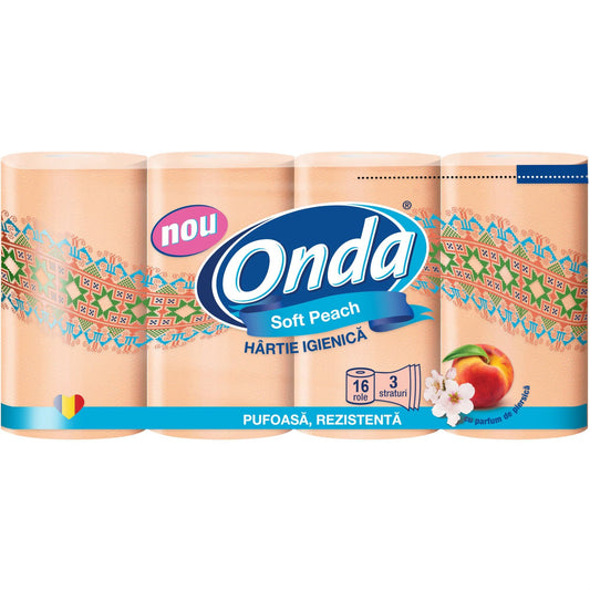 Onda Hartie Igienica Piersica 3 straturi 16 buc - Delvio Retail