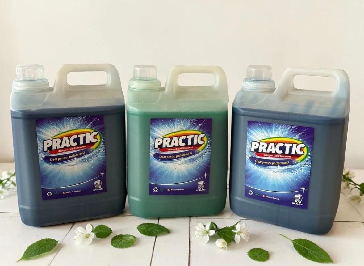 Practic Set 2x Detergent Lichid Fresh 5L+ 1x Detergent Lichid Color 5L - Delvio Retail